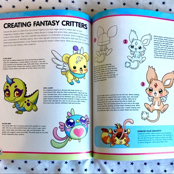 ♦️SOLD♦️ How to Draw Manga Chibis & Cute Critters Art Book - Picture 6 of 7
